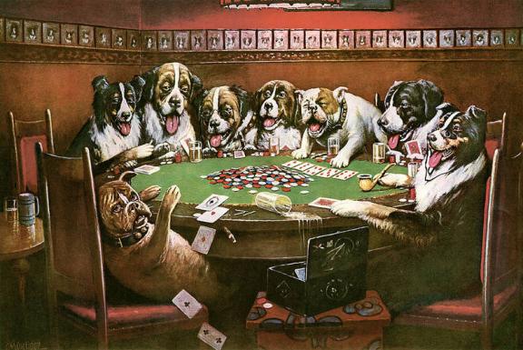 Poker Sympathy - Cassius Marcellus Coolidge Paintings